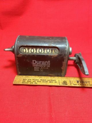 Antique Vintage Durant 5 - H - 1 - 1 - R Counter Watertown Wi.  Usa
