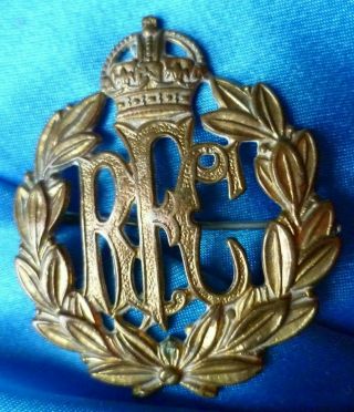 Ww1 Royal Flying Corps Brooch Badge Brass Antique