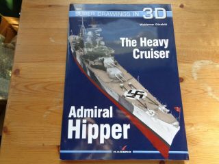 Drawings In 3d Admiral Hipper 16032 Kagero Ww2 German Navy Heavy Cruiser