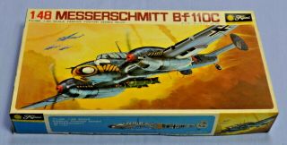 Fujimi 5a26 Messerschmitt Bf - 110c Airplane 1:48 Scale Model Kit Opened Box