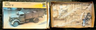 Vintage Testors 1/35 Opel Blitz " S " Model Hobby Kit