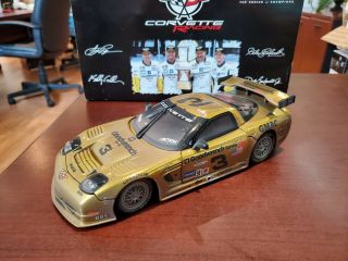 2001 Pilgrim,  Dale Sr/jr,  Collins 3 Corvette Gold Chrome Raced 1:18 Action Mib