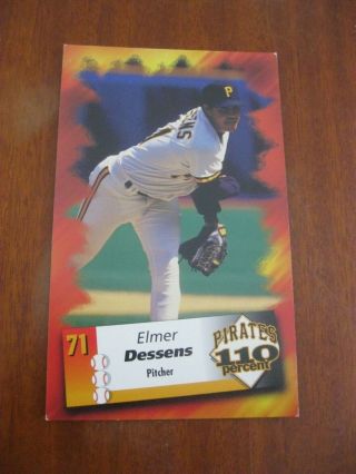 Elmer Dessens Pirates Baseball Post Card (early 90 