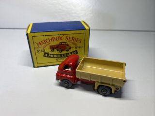 Matchbox Series A Moko Lesney No.  40 Bedford Tipper Truck Mw Red W/ Box