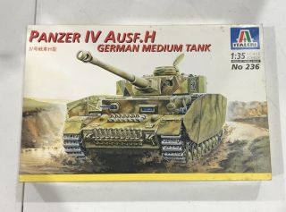 1/35 Italeri No 236 Panzer Iv Ausf.  H German Medium Tank