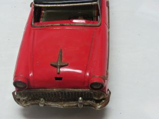 Vintage 1960s Tin Friction Japanese Station Wagon Ford Toy Bandai RESTORE/PARTS 3
