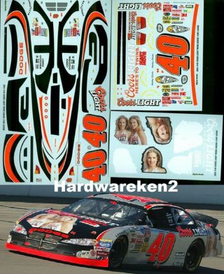 Nascar Decal 40 Coors Light Twins 2003 Dodge Sterling Marlin - 1/24