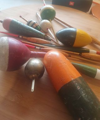 Selection Of Vintage American And English Fishing Floats