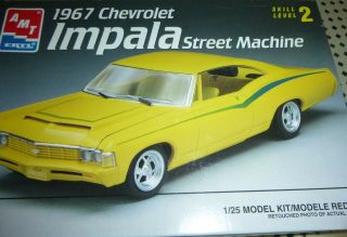 Amt 8208 1967 Chevrolet Impala Ss Street Machine Kit 1/25 Model Car Mountain Nib