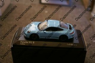 Minichamps Porsche 911 R 991 Blue 1:43 410066225