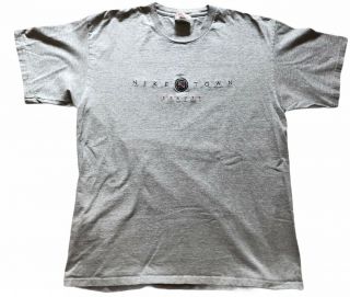 Vintage 90s Nike Town Denver Grey Shirt Size Large Embroidered