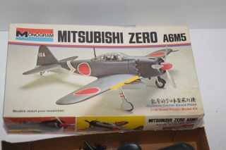 Vintage Monogram Mitsubishi Zero A6M5 Model Kit 6799 - MIB 2