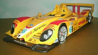 1/18 Scale Porsche Rs Spyder (type 9r6 Lmp) Dhl Race Car 6 Diecast Model - Norev