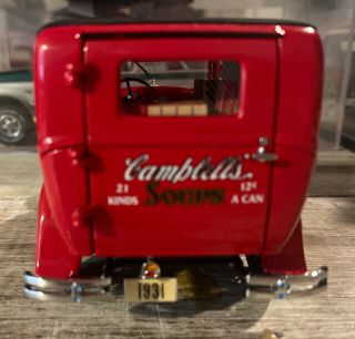 1/24 Danbury 1931 Ford Panel Campbell ' s Soup Delivery Truck No box 2