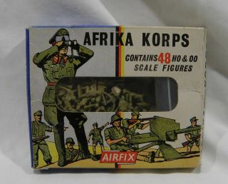 Vintage Airfix Model Kit Afrika Korps 48,  Ho & Oo Scale Figures Estate