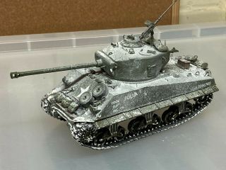 Ww2 Us M4 Sherman,  1/35,  Built & Finished For Display,  Good.  (e)