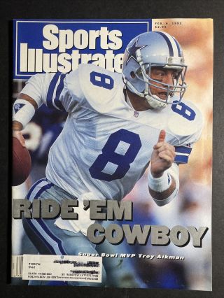 Sports Illustrated - February 8,  1993 - Troy Aikman Cover - Dallas Cowboys Nfl