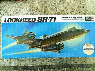 1969 Revell Lockheed Sr - 71 Spy Plane Model Kit In 1/72
