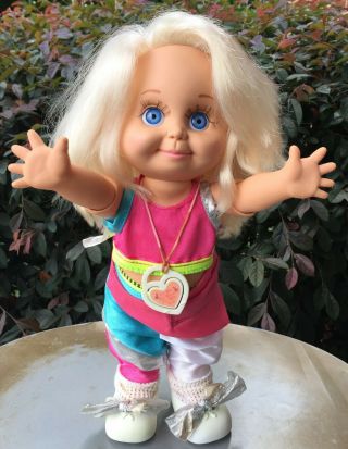Vintage 1990 Galoob Baby Face 1 So Sweet Sandi Toy Doll 13 "
