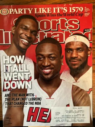 Sports Illustrated July 19,  2010 - Chris Bosh/dwyane Wade/lebron James