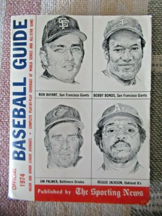 The Sporting News - Official 1974 Baseball Guide - Jackson,  Palmer