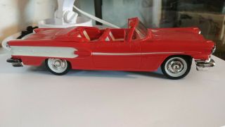 Vintage Amt 1958 Pontiac Bonneville Convertible Dealer Promo Model Car In Red.