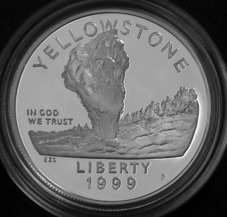 Usa 1$ Silver Proof 1999 P Yellowstone 
