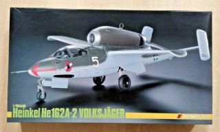 67 - Ma4 Trimaster 1/48th Scale Heinkel He 162a - 2 Volksjager Plastic Model Kit
