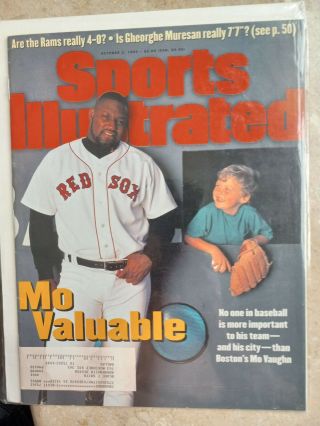 October 2,  1995 Mo Vaughn Boston Red Sox Sports Illustrated