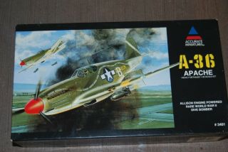 1/48 Accurate Miniatures North American A - 36 Apache Dive Bomber Mustang N.  I.  O.  B.