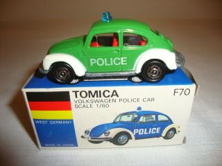 Tomica F70 Volkswagen Police Car (west Germany) - Nr