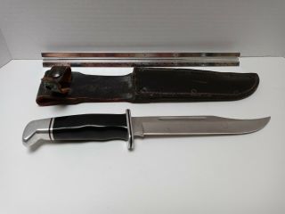 Vintage Buck 120 X U.  S.  A.  Fixed Blade Knife Nr
