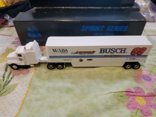 Fred Rahmer 1:64 Outlaw Sprint Series Race Transporter 99 Dirt Racing