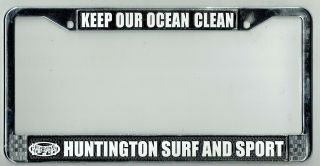 Huntington Beach California Surf & Sport Ocean Vintage License Plate Frame