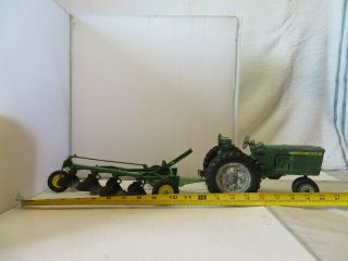 Vintage 1/16 Scale John Deere 3020/3010 Tractor With Four Bottom Plow