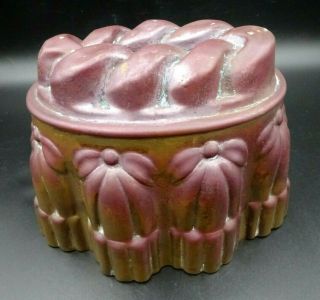 Antique Copper Jelly / Pudding Mold - H L & Co (henry Loveridge) 08 - 1/2 - 1 Pt.