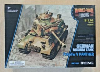 70 - 007 Meng World War Toons 1/55 Scale Pzkpfwv Panther Plastic Cartoon Model Kit