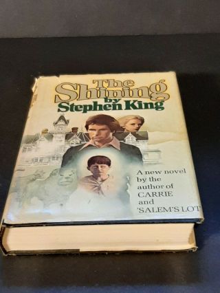 Vintage Book The Shining Stephen King Doubleday 1977 Hardcover Book Club 1st Ed