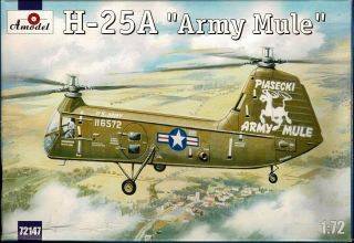 1/72 Amodel 72147; Piasecki H - 25a Army Mule Helicopter