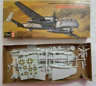 1966 Revell H - 112 Heinkel He - 219 Owl - 1/72 Scale Kit - Initial Release