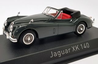 Norev 1/43 Scale Model Car 270032 - Jaguar Xk140 Cabriolet - Grey