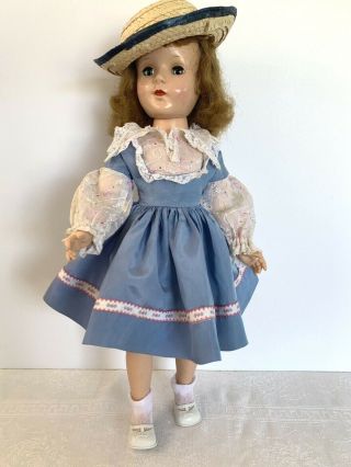 Vintage Sweet Sue Doll Hard Plastic 17” Walker Untagged Dress