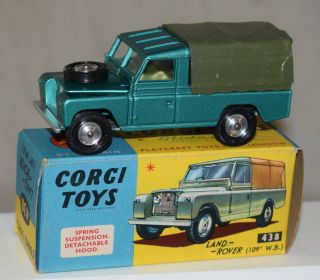 Vintage Corgi No.  438 Land Rover Truck 109 " W.  B.  - Diecast -