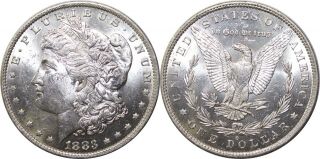 1883 - O Morgan Silver Dollar Choice Au 90 Silver U.  S.  Coin Qp91