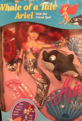 Tyco Disneys The Little Mermaid Whale Of A Tale Ariel & Friend Spot No.  1833 Doll 2