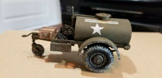 Professionally Built 1/35 Water Or Fuel Tank Trailer,  Detailed & Weathered