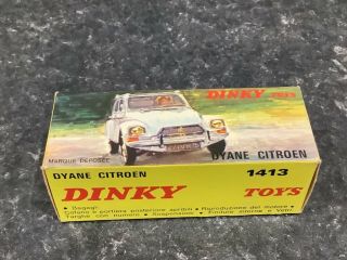French Dinky Toys No 1413 Dyane Citroen Box Only