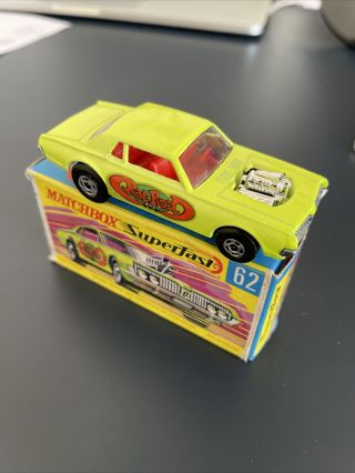 Matchbox Superfast 62 Rat Rod Dragster Mercury Cougar Lesney Toy Rare 70’s