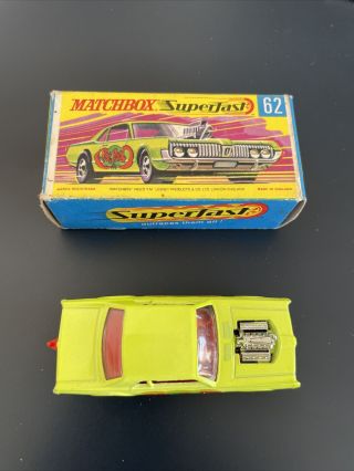 Matchbox Superfast 62 Rat Rod Dragster Mercury Cougar Lesney Toy Rare 70’s 2