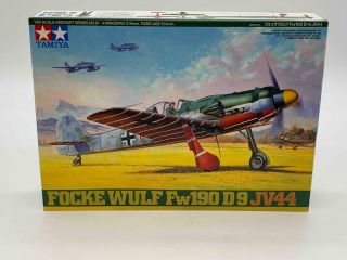 Tamiya 1/48 Scale Focke Wulf Fw190 D9 Jv44 Military Model Airplane Kit 61081